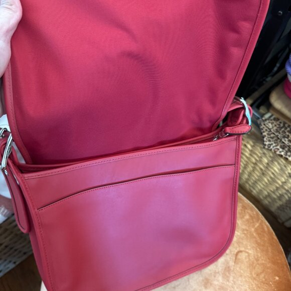 Coach Patricia Saddle Bag Red F88145 - Picture 6 of 9
